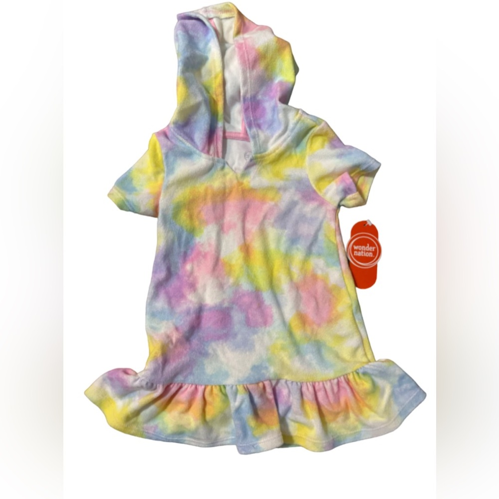 Wonder nation tie dye swim suit cover up dress